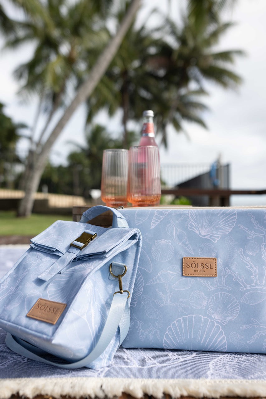 Folded Cooler Satchel - Seychelles