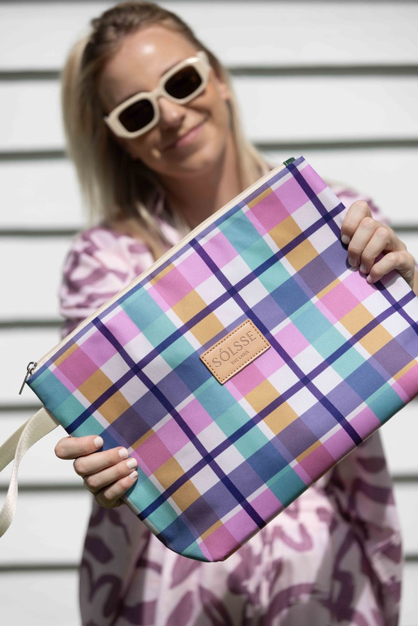 Purpose Pouch - Sunset Plaid